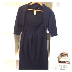 Navy blue sweater dress